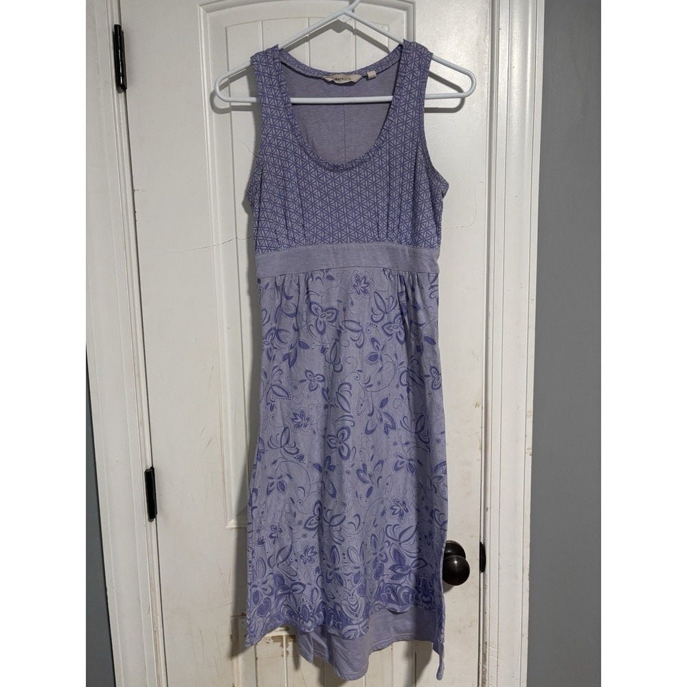 Athleta Vyasa Dress, Purple Floral‎ SIZE M